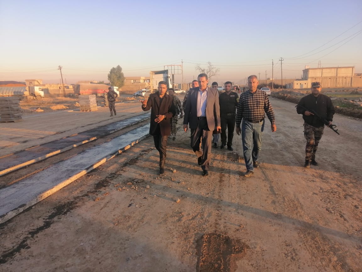       الجبوري  يتابع سير تنفيذ المشاريع في قضاء الحويجة 