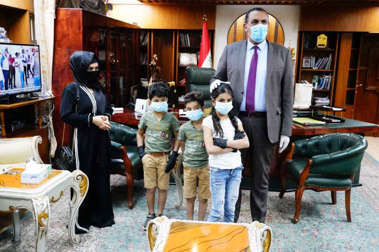 الجبوري  يوجه بتخصيص  سكن وفق الضوابط وراتب بالرعاية الاجتماعية 