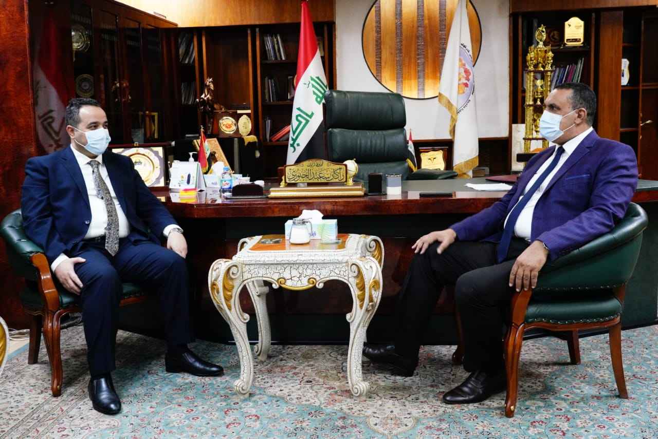 وزير التجارة  يبحث جهود دعم وتطوير دوائر التجارة ودعم ادارة كركوك 