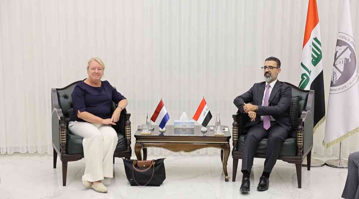 استقبل السيد محافظ كركوك ريبوار طه   سعادة سفير سفيرة مملكة هولندا في العراق السيدة جانيت البيردا والوفد المرافق لها .