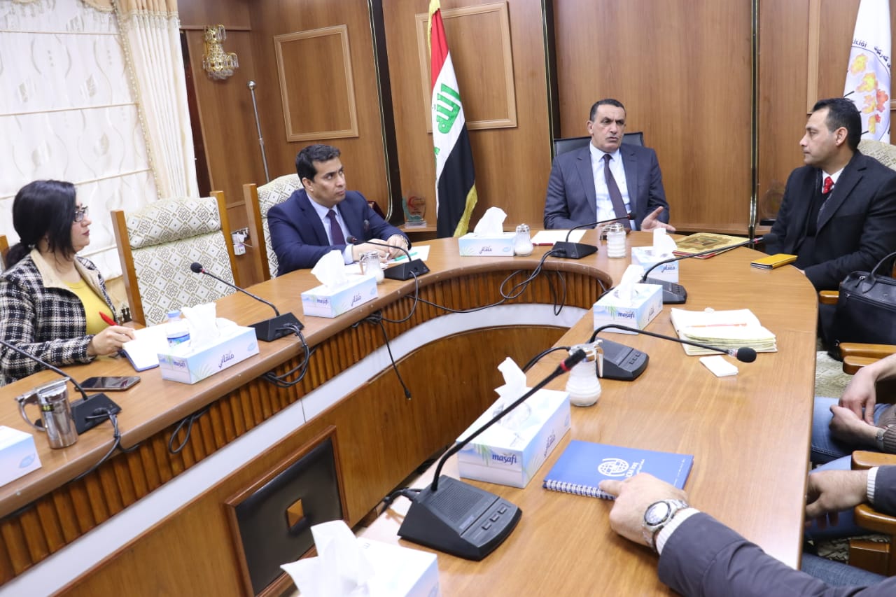   الجبوري  يبحث جهود أعادة الأستقرار ودعم عمل المنظمات الدولية بالمناطق المحررة 