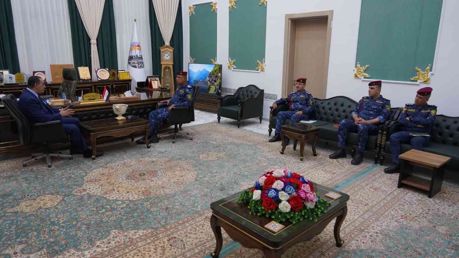 محافظ كركوك .. يبحث مع قائد الفرقة الثالثة ،جهود ترسيخ الأمن والأستقرار ودعم القوات الأمنية .