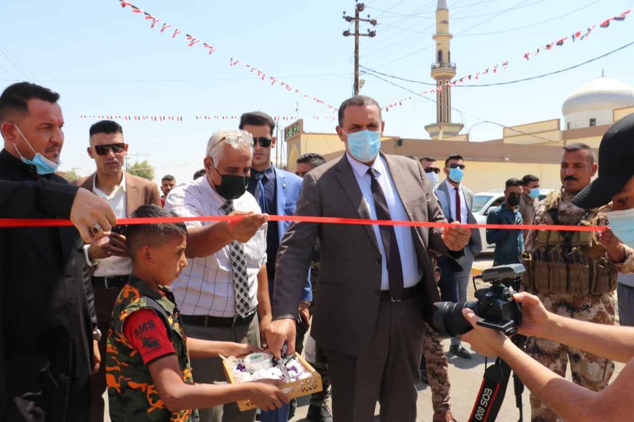   السيد محافظ كركوك  يفتتح اعمال التطوير والتأهيل لحي الأسرى والمفقودين