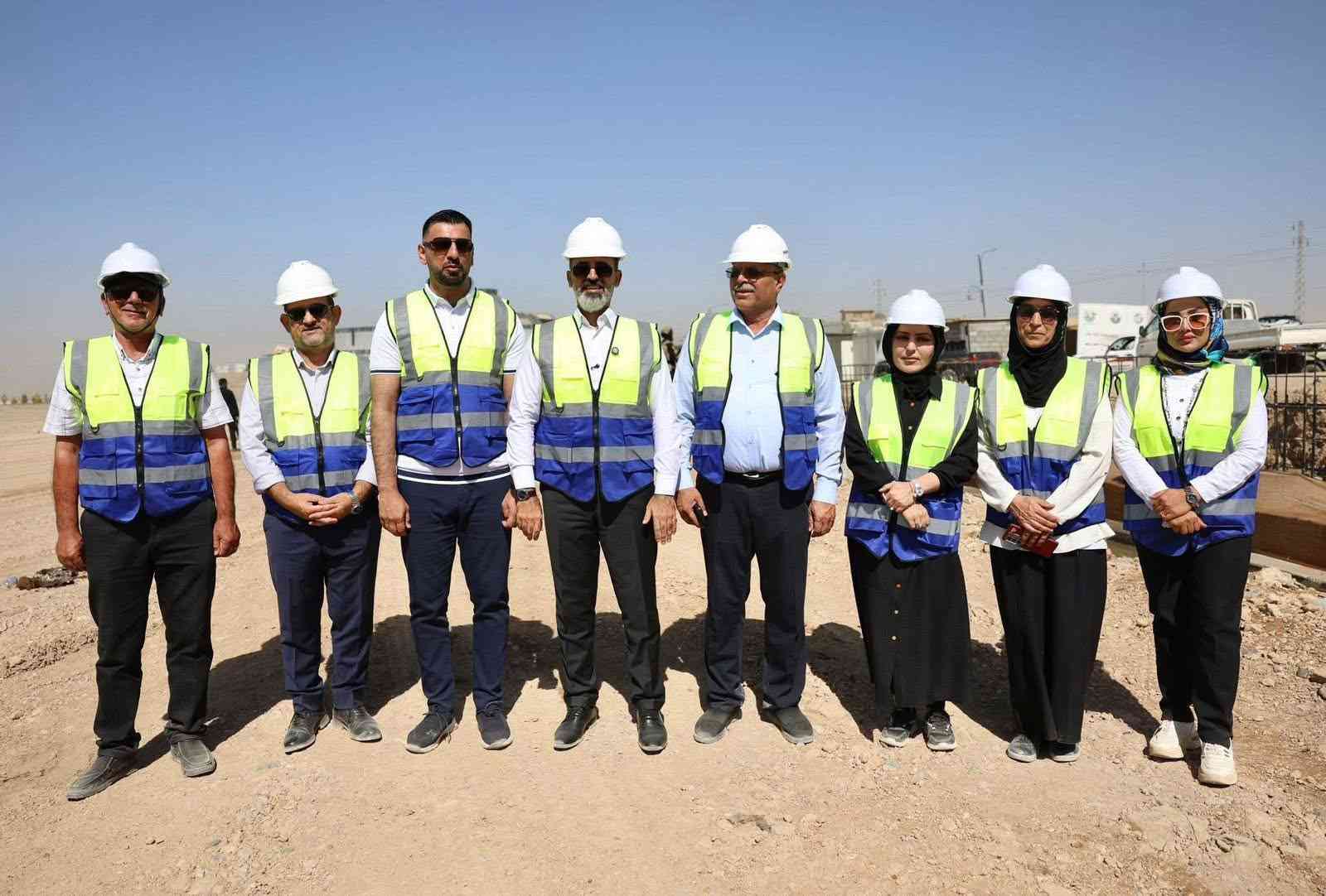 زار السيد محافظ كركوك ريبوار طه   مشروع انشاء متنزه شمال مدينة كركوك