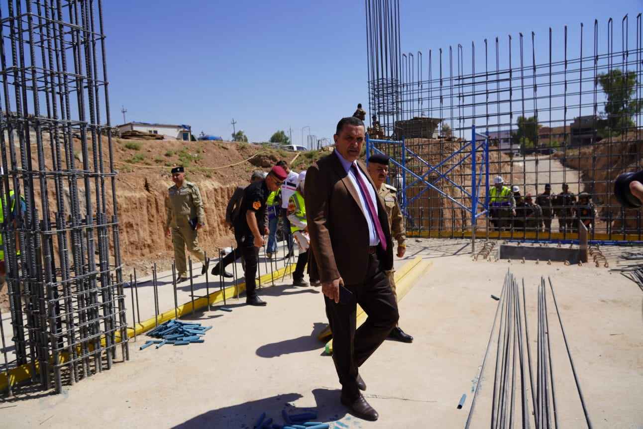 السيد محافظ كركوك يتفقد مشروع تنفيذ مركز الاورام السرطانية في كركوك .