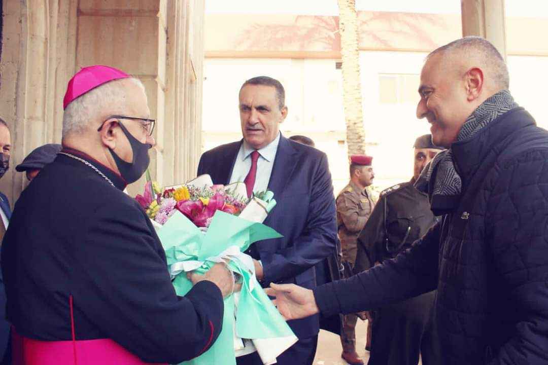 الجبوري .. يهنىء المسيحيين بأعياد الميلاد المجيد ..ويزور كاتدرائية الكلدان في كركوك .