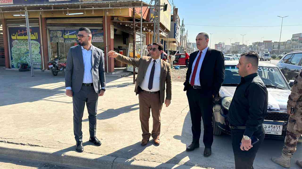 السيد محافظ كركوك راكان سعيد الجبوري   يوجه بسرعة اكمال اعمال تنفيذ مجسر الشهداء .