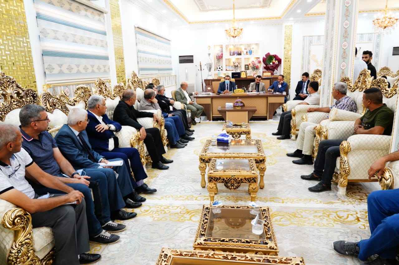   السيد محافظ كركوك  يشدد على أهمية دعم الشباب والرياضة في كركوك .. 