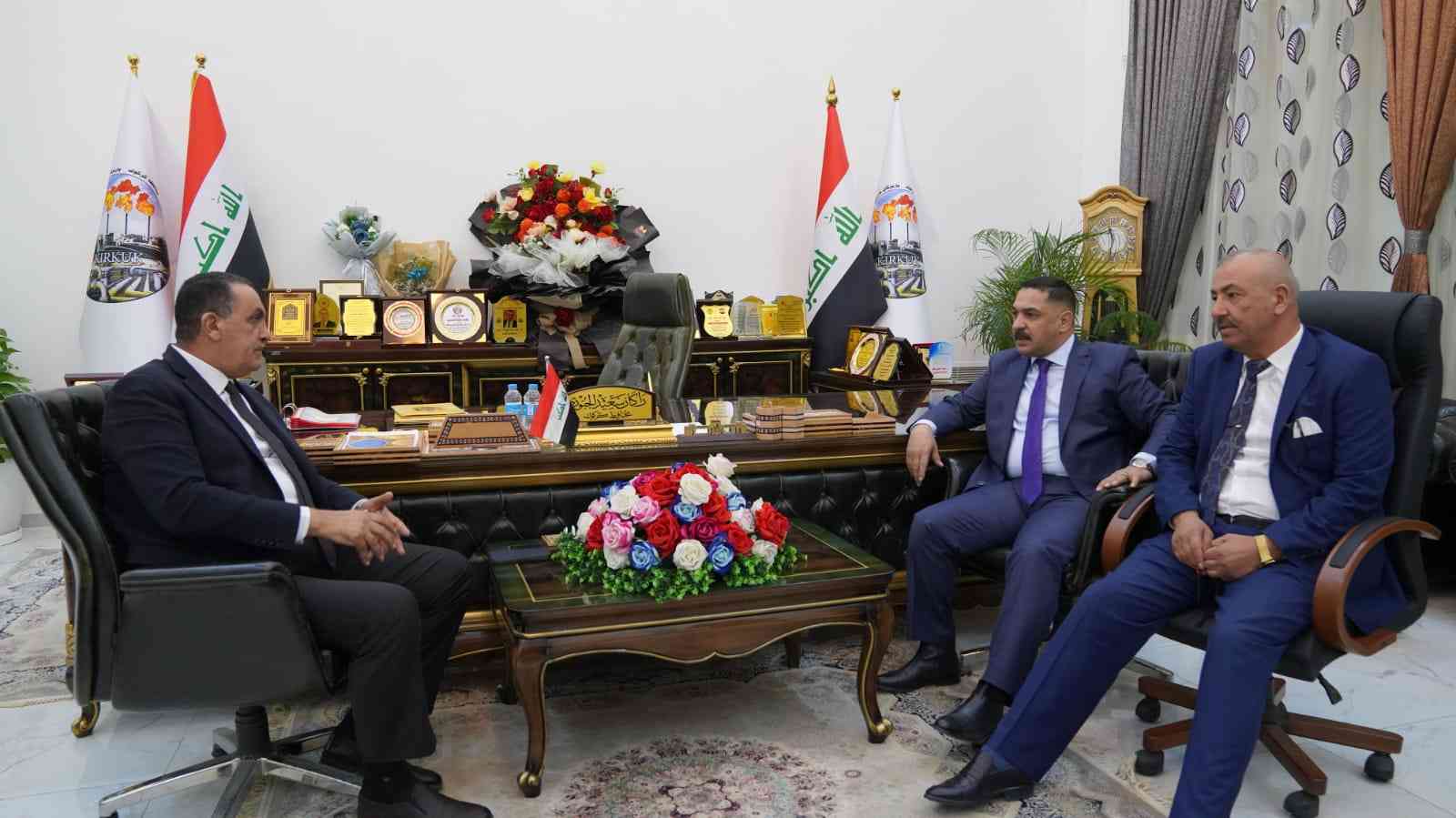 محافظ كركوك يستقبل عضو مجلس النواب عن محافظة ديالى رعد الدهلكي .