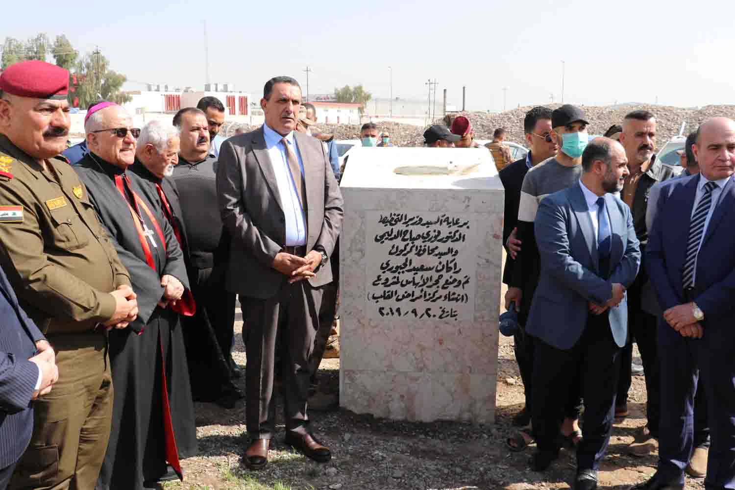  الجبوري  يضع حجر اساس لمشروع تشيد مركز جراحة القلب 