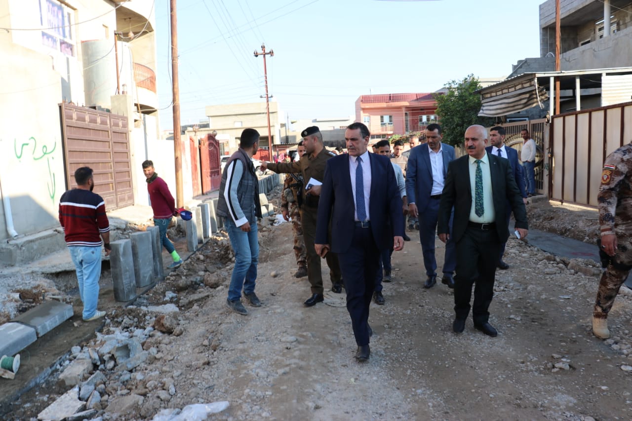 الجبوري  يتابع انطلاق المشاريع الخدمية بمنطقة العروبة