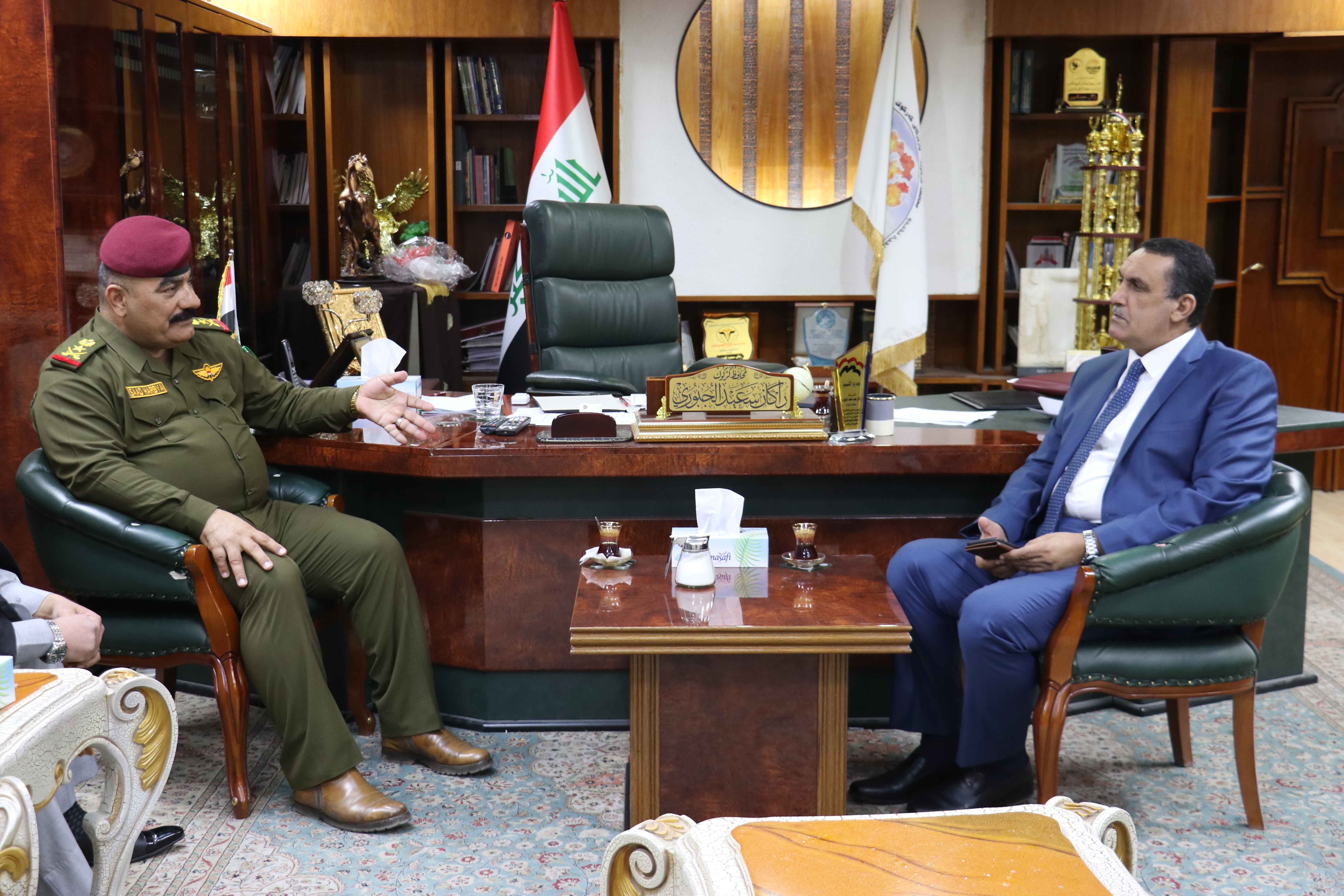   الجبوري وحربيه  يؤكدان على التعاون والتنسيق لدعم جهود الأعمار وتعزيز الأستقرار الأمني 