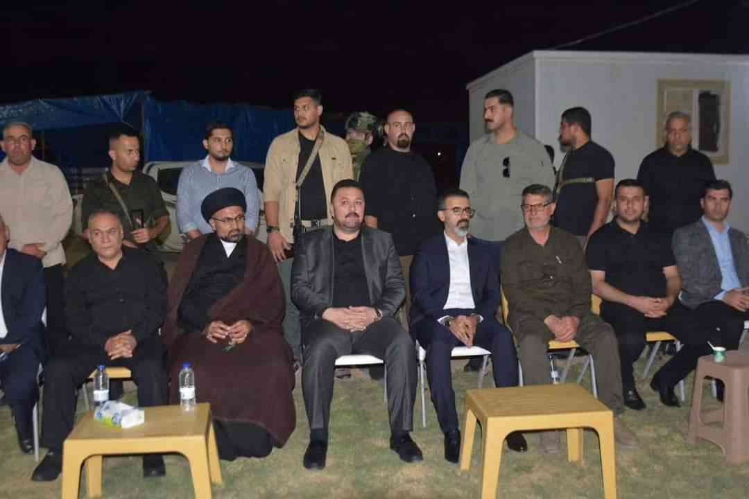 محافظ كركوك ومقرر مجلس النواب   يزورون موكب كركوك المركزي وموكب شهداء العراق في ناحية تازه ..