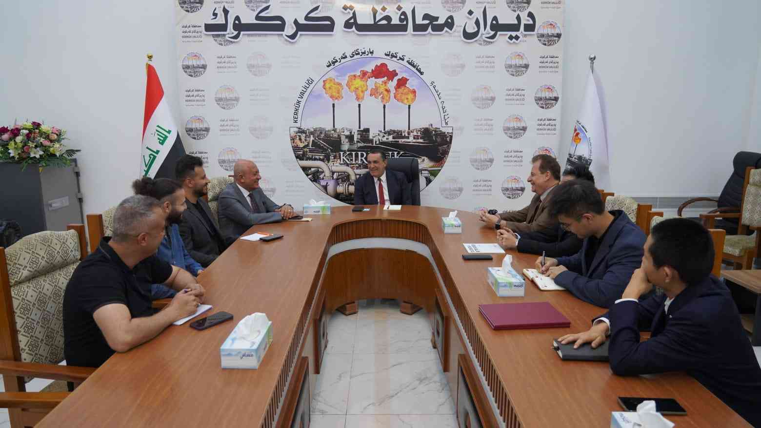 محافظ كركوك ..  تواجد الشركات الأجنبية تمثل رسالة لنجاح الحكومة الأتحادية وتعكس  الأستقرار الذي تشهده كركوك .