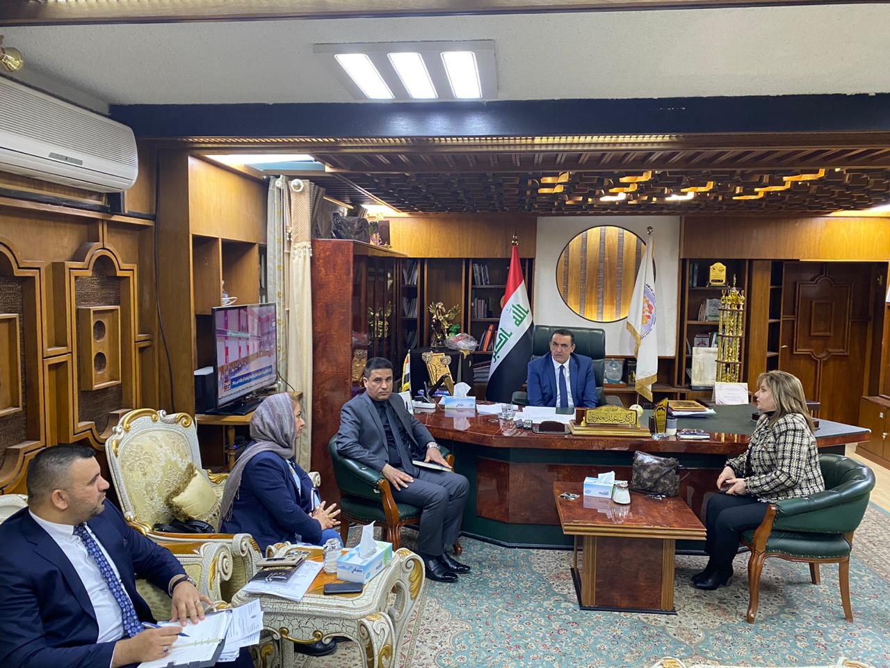 الجبوري  يؤكد اهمية مساهمة كوادر دائرة المباني والأشغال في مشاريع الأعمار والتطوير في كركوك  