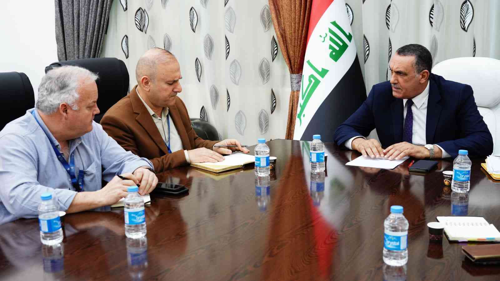 السيد محافظ كركوك ..  يبحث مع برنامج الامم المتحدة الأنمائي ،جهود التعاون المشترك ودعم خطط اعمار المناطق المحررة واعادة الاستقرار لها .