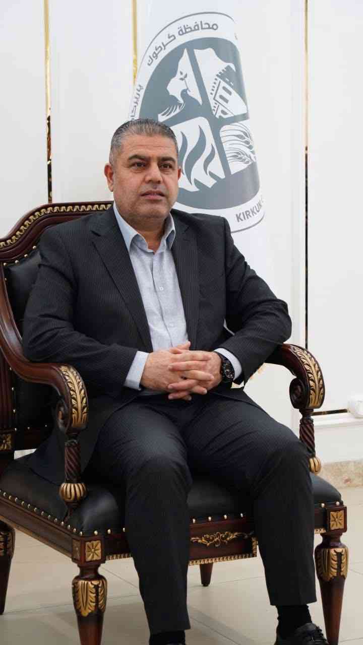 النائب الاول لمحافظ كركوك  يستقبل المشاركين في دورة الآيزو .  