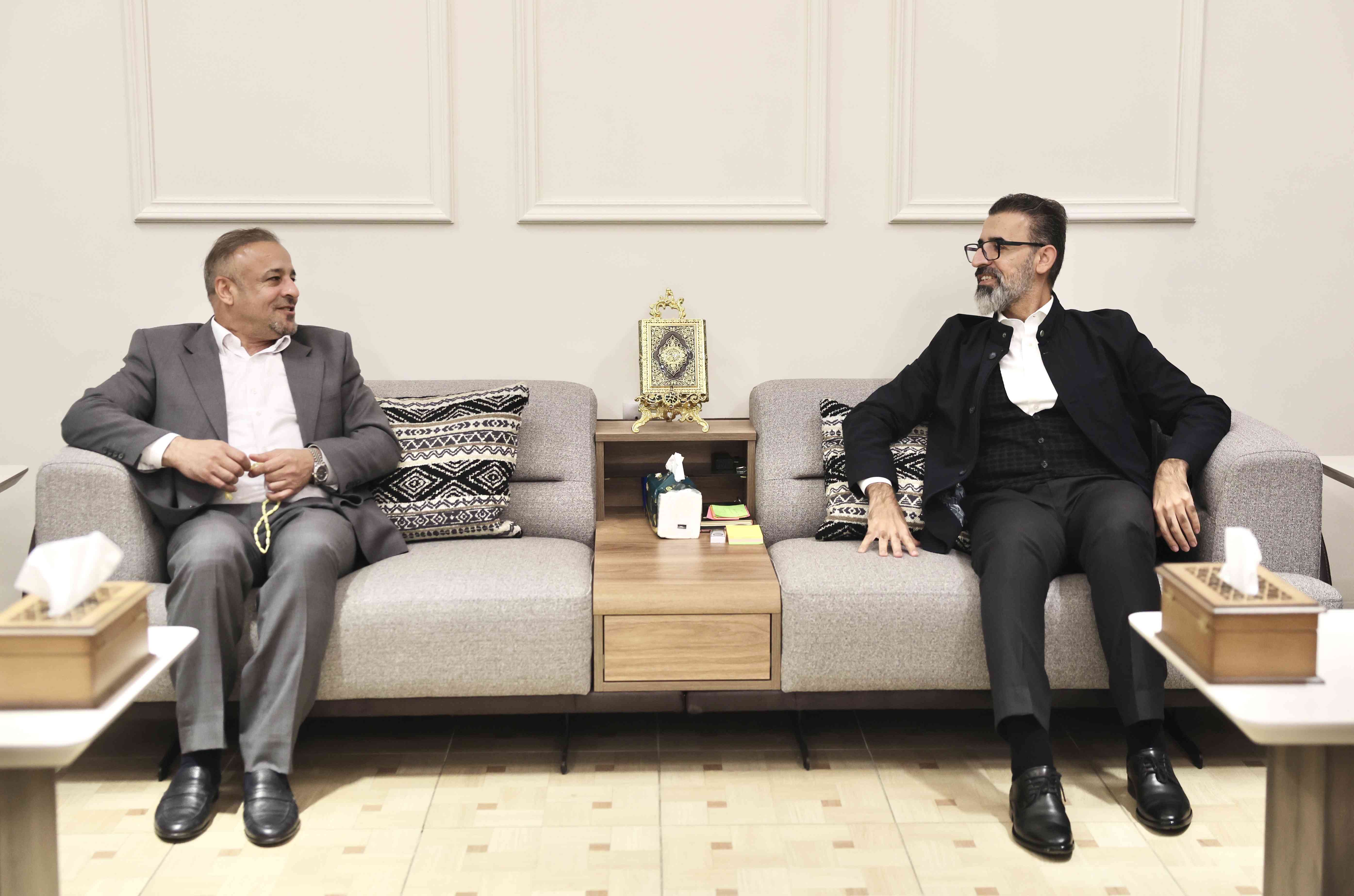 استقبل محافظ كركوك السيد ريبوار طه   محافظ صلاح الدين السيد بدر الفحل.