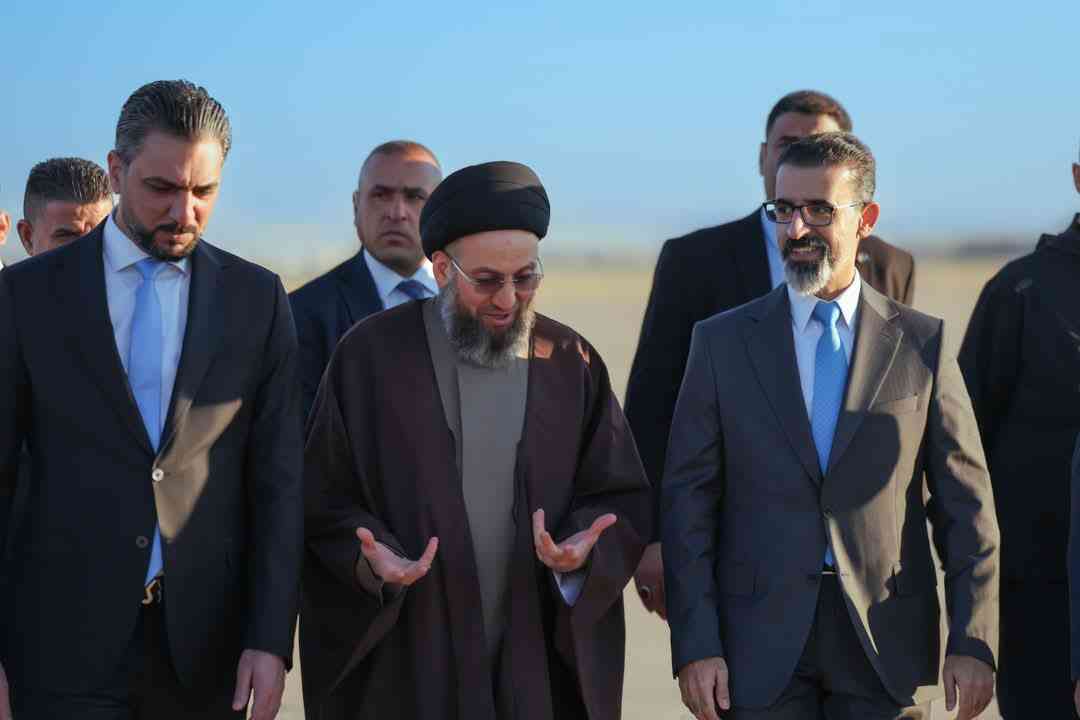 سماحة السيد الحكيم يصل كركوك .   