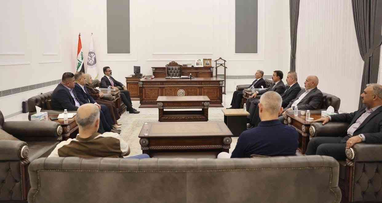 استقبل السيد محافظ كركوك ريبوار طه   السيد الوكيل الفني لوزارة الموارد المائية، المهندس حسين عبد الأمير بُكه.