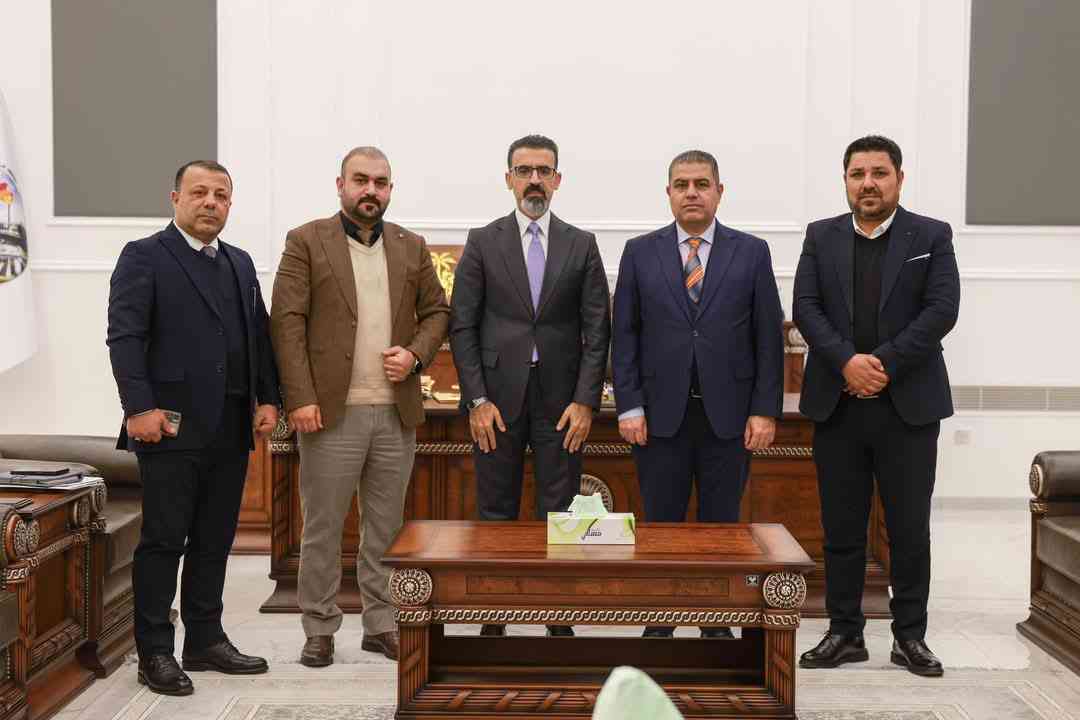 محافظ كركوك ريبوار طه مصطفى  يستقبل السيد مدير هيئة الإعلام والاتصالات المهندس محمد قاسم 