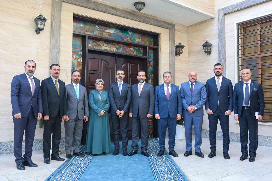 التقى السيد رئيس حزب تقدم الرئيس محمد الحلبوسي   السيد محافظ كركوك ريبوار طه مصطفى 