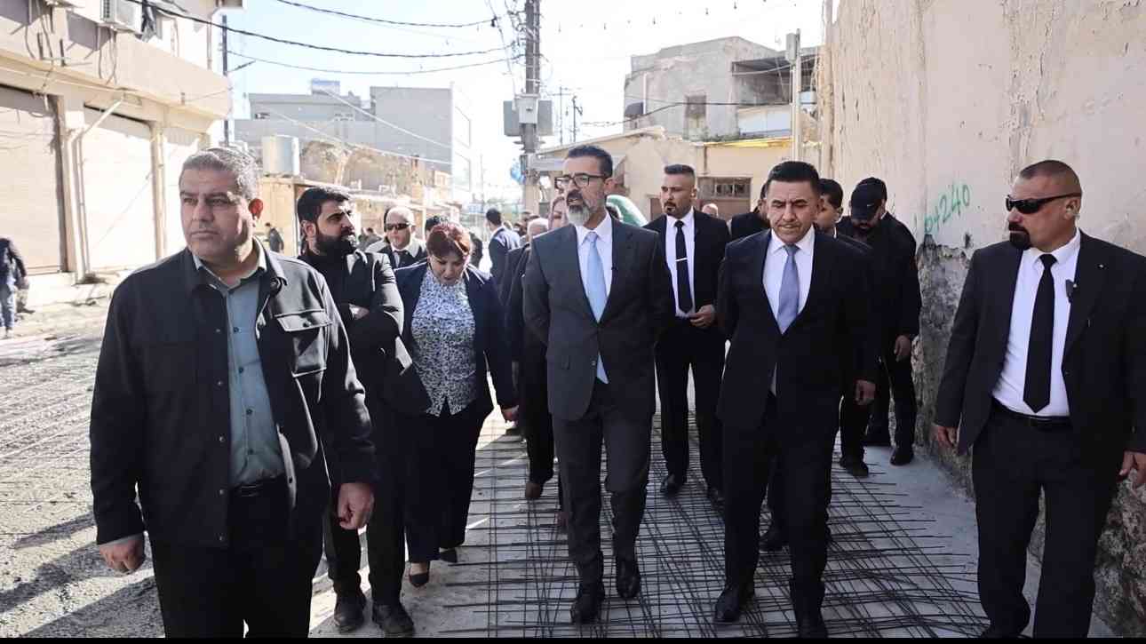 بعد انتظار دام 35 عاماً .. الإعمار تصل إلى حي المصلى بكركوك.    تفقد محافظ كركوك السيد ريبوار طه   مشروع تبليط وتطوير شارع منطقة المصلى، 