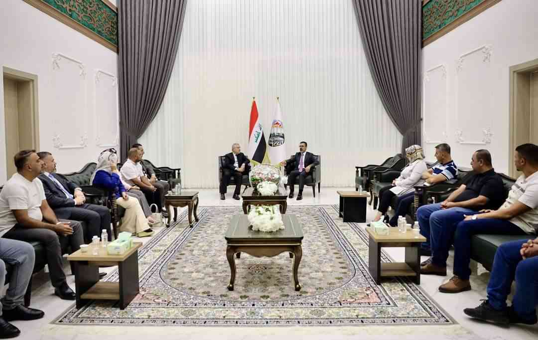 محافظ كركوك ريبوار طه   يلتقي مسؤول وكادر المادة 140 في كركوك