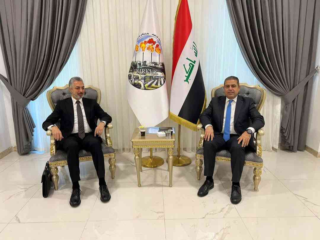 النائب الأول يبحث تعزيز التعاون المشترك مع مدير مكتب تصديقات كركوك .