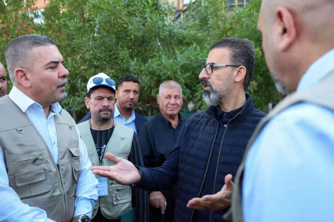 جولة السيد محافظ كركوك ريبوار طه مصطفى رئيس اللجنة المركزية للتعداد السكاني