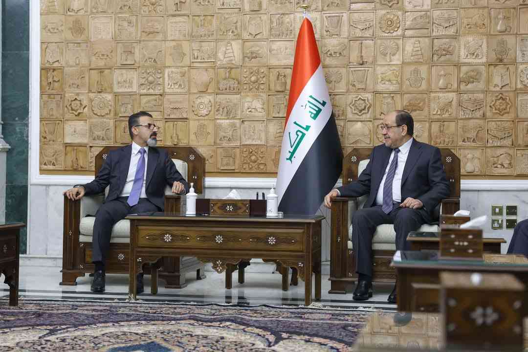 رئيس ائتلاف دولة القانون السيد نوري المالكي   يستقبل محافظ كركوك ريبوار طه مصطفى 