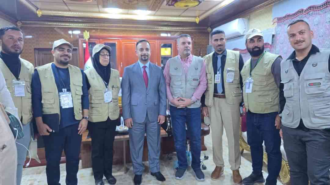 السيد نائب المحافظ الفني ابراهيم تميم نائب رئيس اللجنة المركزية للتعداد العام لسكان يزور قائممقامية قضاء الحويجة