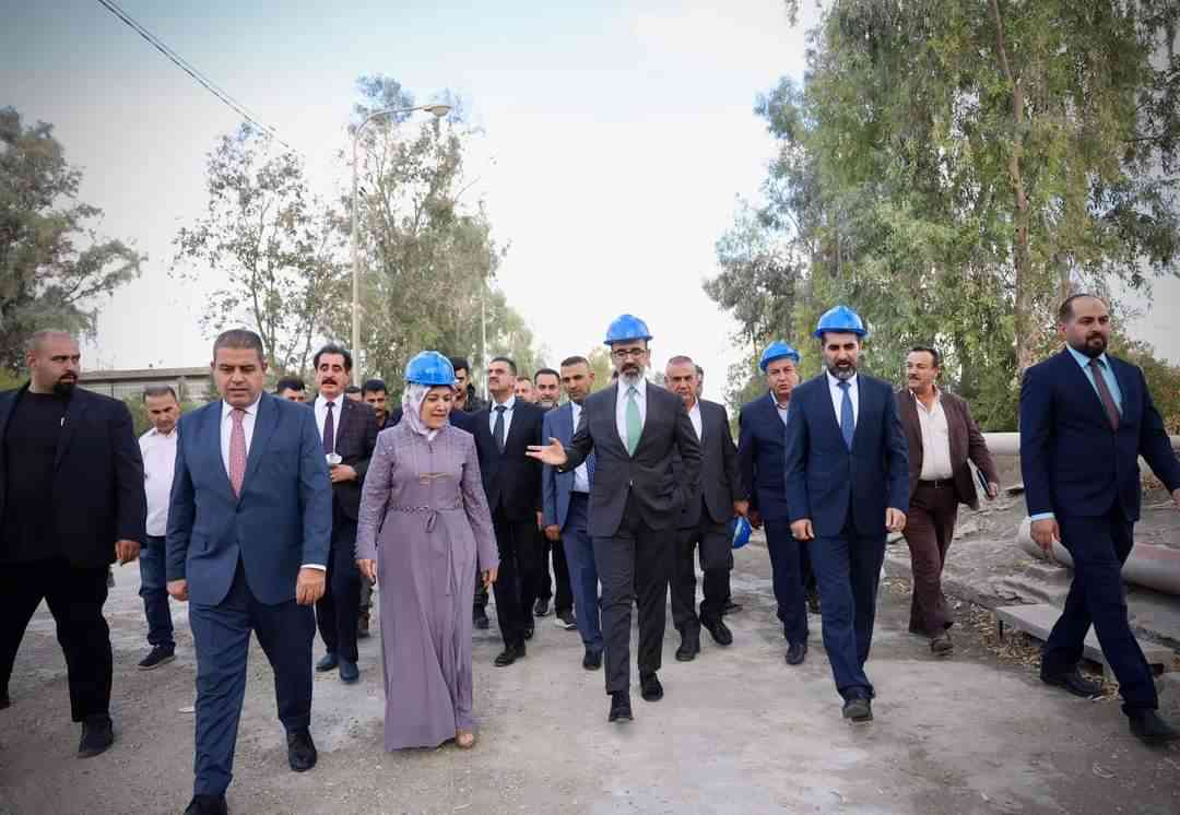 محافظ كركوك ريبوار طه مصطفى ..  يزور معمل سمنت كركوك